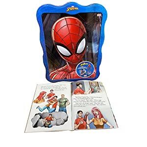 5P78 Набор книжек и игрушек в жестяной коробке Spider Man Happier Tin