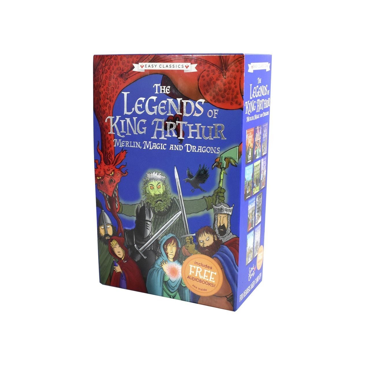 L513 The Legends Of King Arthur Easy Classic 10 Books - Ages 7-9 - Paperback Box Set By Tracey Mayhew