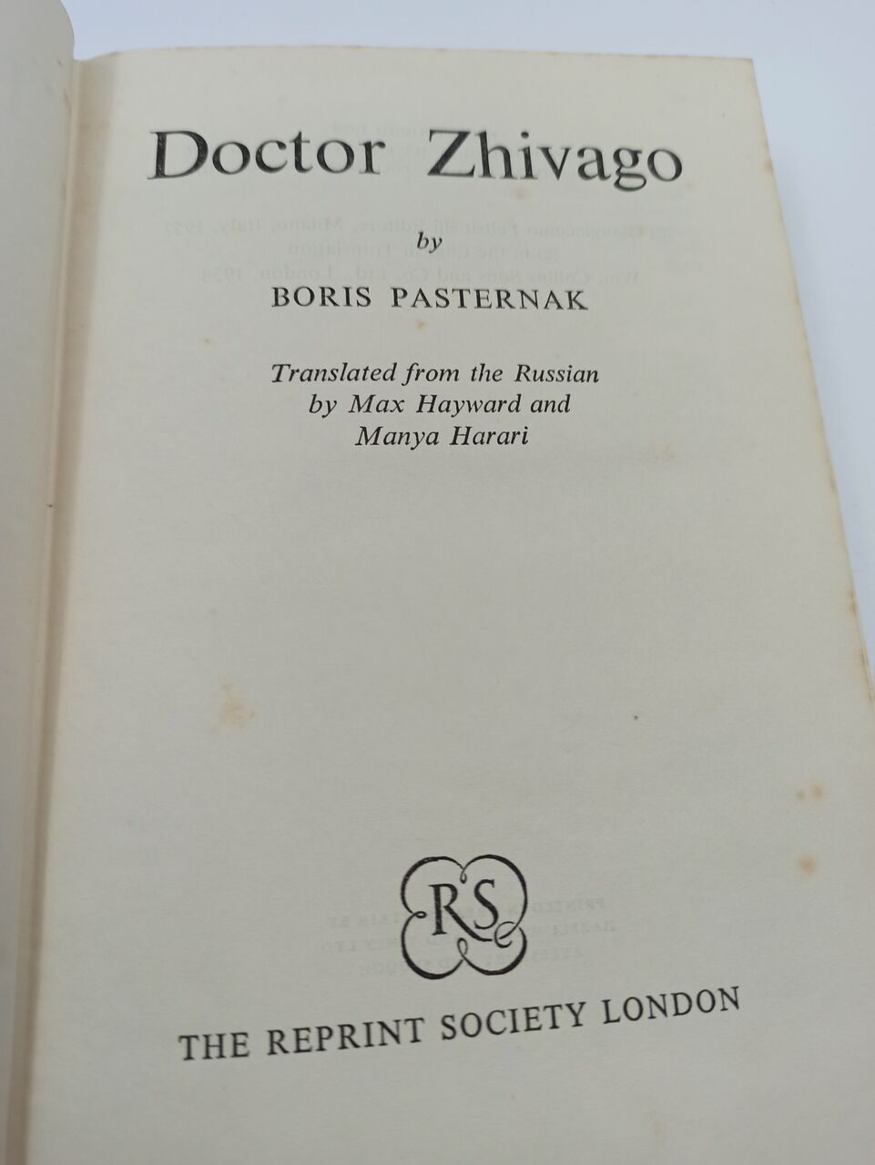 BK132 Doctor Zhivago, Boris Pasternak