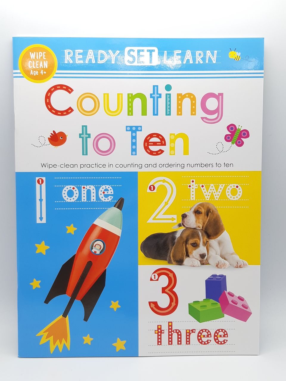 4P34 Ready Set Learn 10 Early Learning Wipe Clean Books Set Collection Colours Shapes Numbers Phonics Handwriting